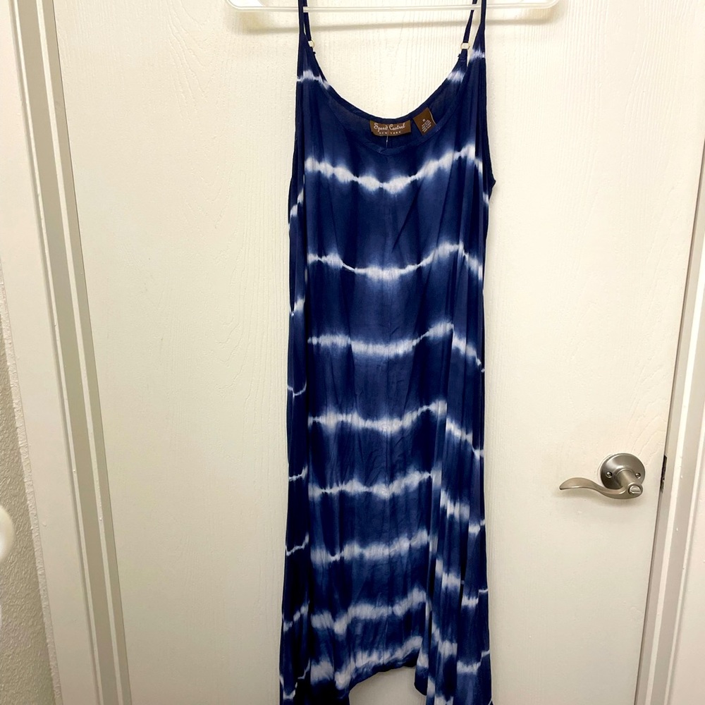 Blue & white dress
